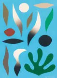 John Coburn, The Park by the Lake, synthetic polymer paint on paper on board