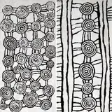 Pinta Pinta Tjapanangka, (i) Malparingya 1999 - Mens Spears (ii) Pinari 1999, 1999, synthetic polymer paint on linen (2)