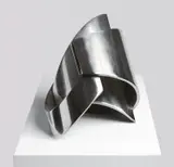 Piers Buxton, Lovers' Embrace, recycled and polished stainless steel