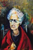 Gray Smith, Portrait of Lady (Molly) Huxley 1966, 1966, oil on board