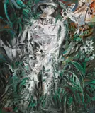 Yosl Bergner, The Botanist 1979, 1979, oil on canvas