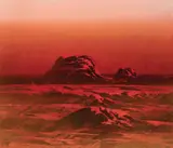 Lawrence Daws, Red Landscape c1972