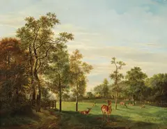 Landschaft, Wildpark 1828 by Pieter Gerardus van Os, 1828, oil on canvas, offered Nov 2017