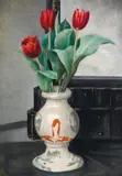 Gerald Brockhurst, Three Amshurst Reds in a Vase