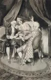 The Game by Norman Lindsay, pencil, ink and wash on paper, sold Nov 2017