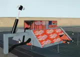 Callum Morton, Eames Depot, Nevada 2001, 2001, digital print