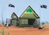 Callum Morton, Glennville Souvenirs, Mt Irwin, NSW 2001, 2001, digital print