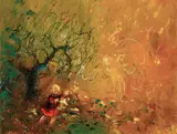 David Boyd, The Spirit of the Sunflower 1973, 1973, oil on canvas