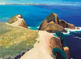 Tom Burnett, New Zealand Coastal Scene 2002, 2002, synthetic polymer paint on paper