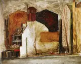Brett Whiteley, Corner of Hunter and Phillip Streets 1957