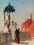 Ethel Carrick, Chioggia, Statue of the Madonna, Venice c1906