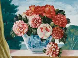 Adrian Feint, Camellias in a Chinese Vase 1951