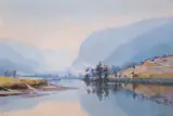 Alfred Coffey, A Veil of Bushfire Smoke 1918, 1918, oil on canvas