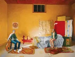Brian Dunlop, Orpheus & Eurydice 2009, 2009, oil on linen