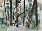 Fred Williams, Mountain Ash, Kallista c1959, c1959, gouache on paper