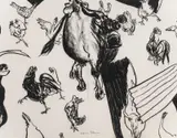 William Robinson, Josephine, charcoal on paper