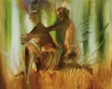 Sidney Nolan, New Guinea 1965, 1965, oil on canvas