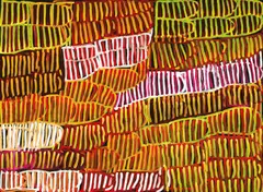 Body Paint 2004 by Minnie Pwerle, 2004, synthetic polymer paint on canvas, offered Aug 2017