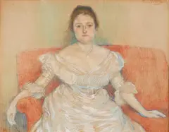 Portrait de Madeleine Maus 1898-1902 by Théo van Rysselberghe, 1898-1902, pastel on paper, sold Aug 2017