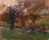 Winter Stroll c1964 by Arthur Boyd, c1964, oil on canvas, offered Aug 2017