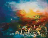 David Boyd, Untitled c1969, c1969, oil on board