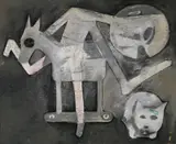 Charles Blackman, Grass Man c1952