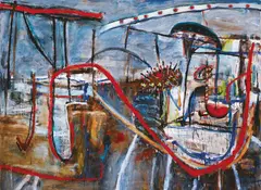 Ann Thomson, Turnpike 1985, 1985, oil on canvas