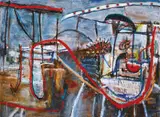 Ann Thomson, Turnpike 1985, 1985, oil on canvas