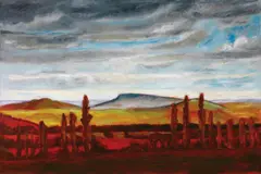 Jeffrey Makin, Barrington Twilight, Tasmania 2010, 2010, oil on linen