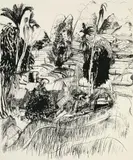 Torajaland (Celebres) 1974 by Brett Whiteley, 1974, screenprint, sold Aug 2017