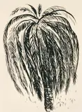 Palm Tree 2 1975 by Brett Whiteley, 1975, screenprint, sold Aug 2017