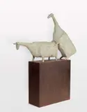 John Kelly, Form and Function 2003, 2003, painted bronze on steel base