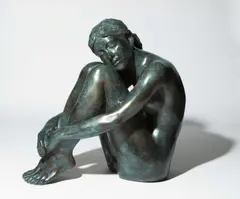 Resting Dancer by Phillip Piperides, bronze, sold May 2017