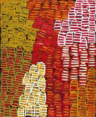 Minnie Pwerle, Body Paint 2004, 2004, synthetic polymer paint on canvas