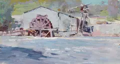 The Old Waterwheel, Warrandyte by Penleigh Boyd, oil on board, sold May 2017