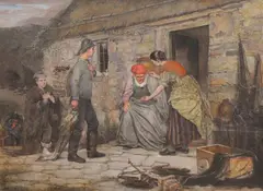 Robert Hawker Dowling, Going out with the Tide c1882, c1882, oil on canvas