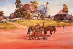 D'Arcy Doyle, The Publican's Cart c1970, c1970, oil on canvas