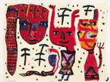 David Larwill, Got the Message? 1995, 1995, synthetic polymer paint on paper