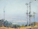 William Dunn Knox, Towards Silvan, oil on board