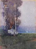 J J Hilder, Old Boat 1906, 1906, watercolour on paper