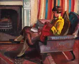 Roy De Maistre, At Burdekin House Studio c1929