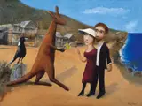 We Are in Australia c1996 by Garry Shead, c1996, oil on board, sold Feb 2017