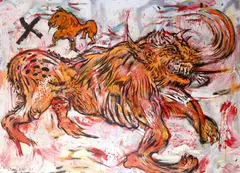 George Gittoes, The Beast 2011-2016, 2011-2016, oil on canvas