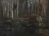 Figure Crossing a Bridge c1978 by Arthur Boyd, c1978, oil on canvas, offered Feb 2017