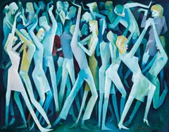 Bill Coleman, Disco 1982, 1982, oil on canvas on board