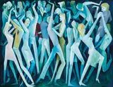 Bill Coleman, Disco 1982, 1982, oil on canvas on board