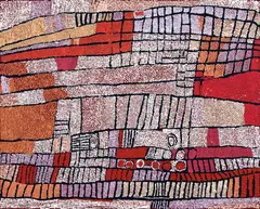Untitled by Naata Nungurrayi, synthetic polymer paint on linen, sold Feb 2017
