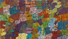 Minnie Pwerle, Awelye-Atnengwerrp, synthetic polymer paint on canvas