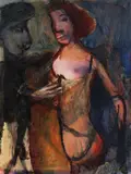Garry Shead, Painter Admiring Model 2001