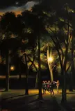Peter Churcher, The Meeting 1997, 1997, oil on linen